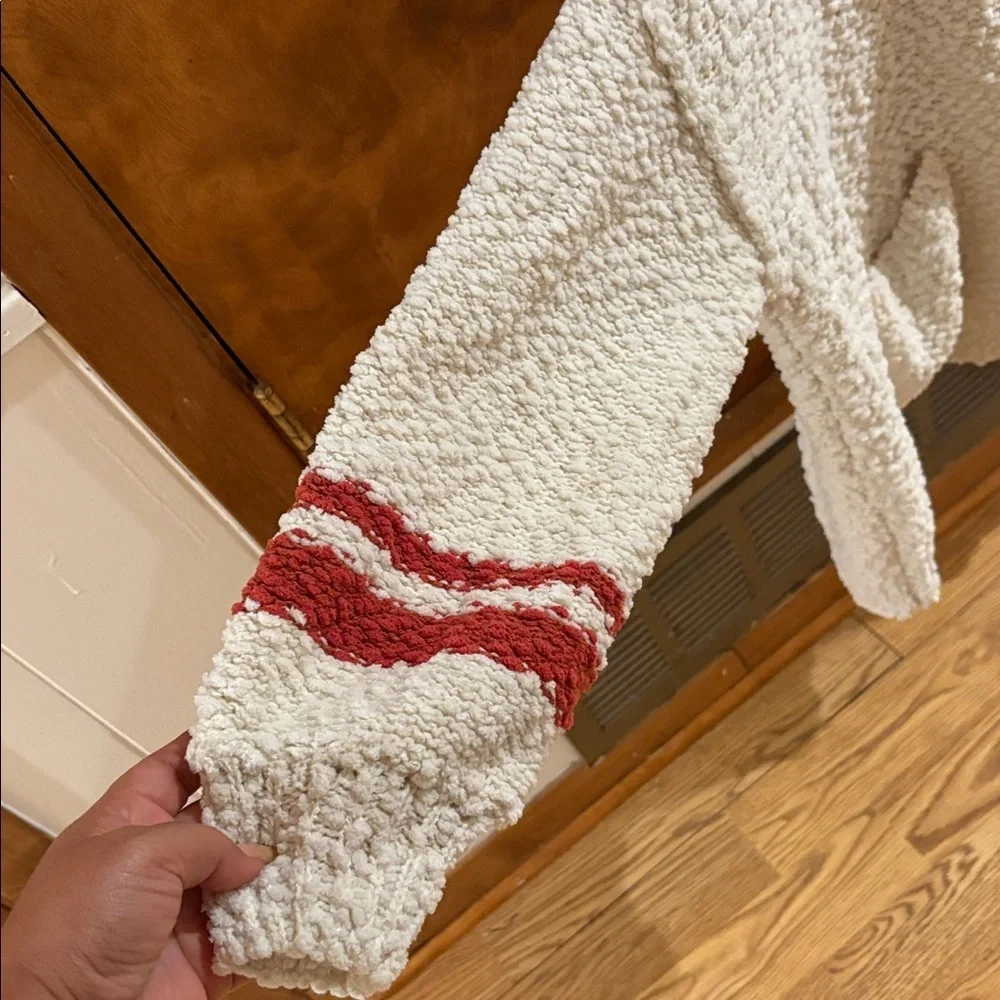 Zenana Outfitters Cream Textured Sweater over size. - Picture 3 of 11